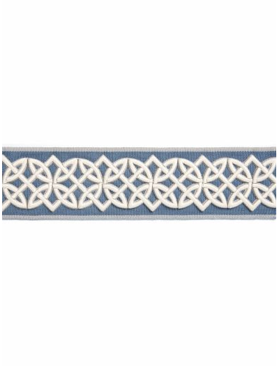 CELTIC EMBROIDERED TAPE - DUSK BLUE