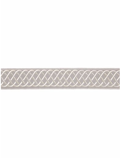 HELIX EMBROIDERED TAPE - SILVER GREY