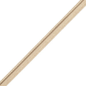 1/4" (5MM) FRENCH PIPING - METALLIC WHITE GOLD