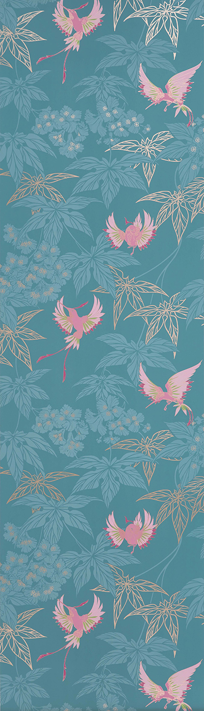 GROVE GARDEN - TEAL/PINK