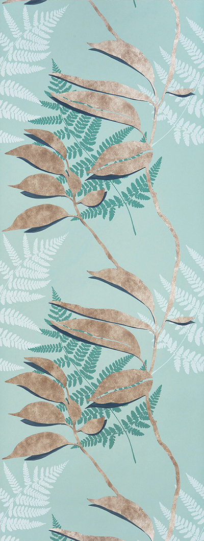 FEUILLE D'OR - AQUA/COPPER