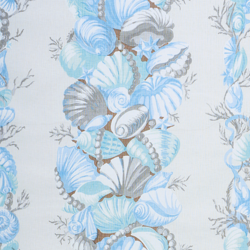 BEDOLINA CHINTZ - BLUE & GREY