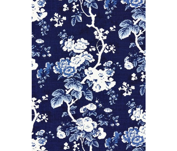 ASCOT LINEN PRINT - INDIGO