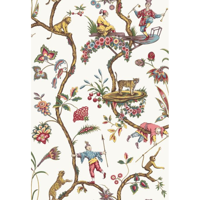 CHINOISE EXOTIQUE - WHITE - NUWALLPAPER