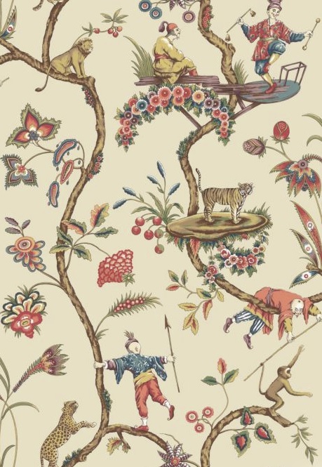 CHINOISE EXOTIQUE - ECRU - NUWALLPAPER