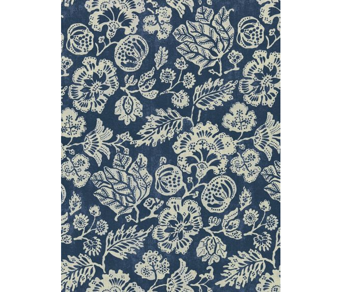 CALAIS LINEN PRINT - INDIGO