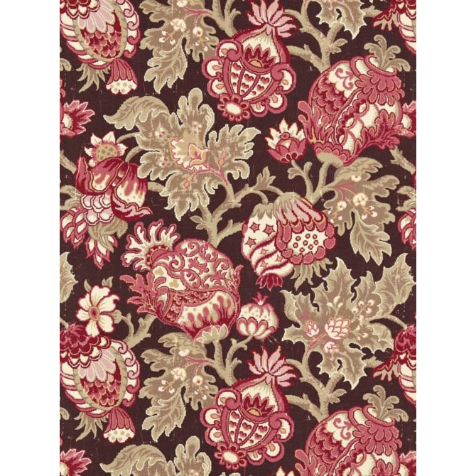CANTERBURY LINEN PRINT - MULBERRY