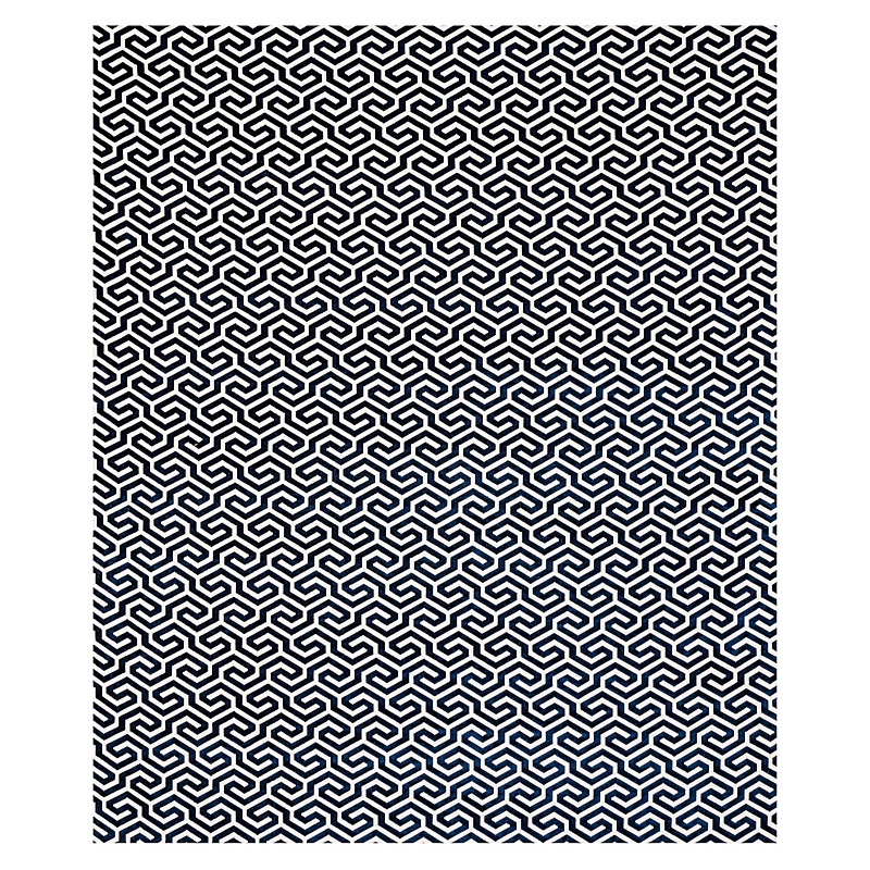 MING FRET VELVET - NAVY