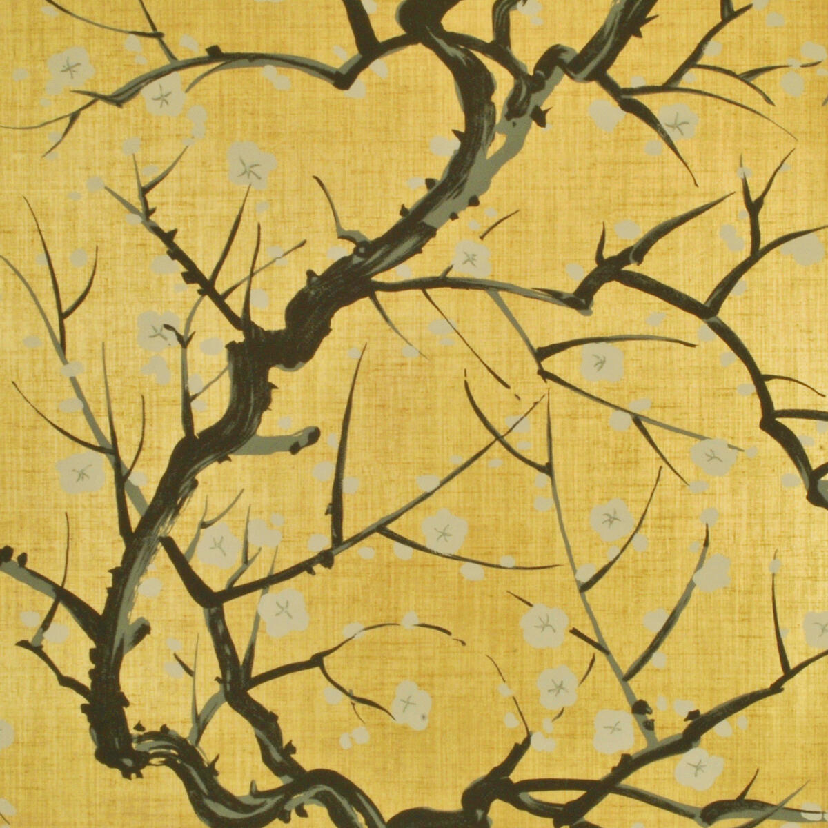 Flowering Quince Gilt Wallpaper